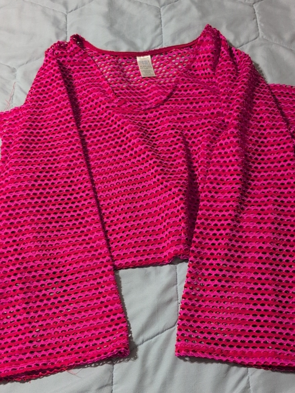 Time and Tru Hot Pink Cover Up
